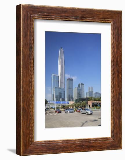 Ping An International Finance Centre, world's fourth tallest building in 2017 at 600m, Futian, Shen-Ian Trower-Framed Photographic Print