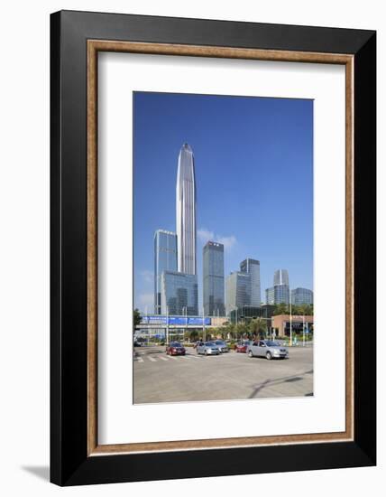 Ping An International Finance Centre, world's fourth tallest building in 2017 at 600m, Futian, Shen-Ian Trower-Framed Photographic Print