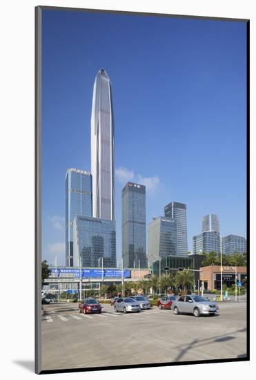 Ping An International Finance Centre, world's fourth tallest building in 2017 at 600m, Futian, Shen-Ian Trower-Mounted Photographic Print
