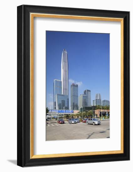 Ping An International Finance Centre, world's fourth tallest building in 2017 at 600m, Futian, Shen-Ian Trower-Framed Photographic Print