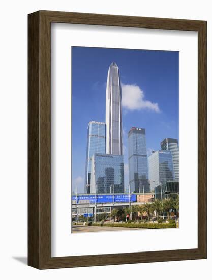 Ping An International Finance Centre, world's fourth tallest building in 2017 at 600m, Futian, Shen-Ian Trower-Framed Photographic Print