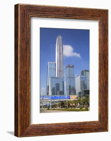 Ping An International Finance Centre, world's fourth tallest building in 2017 at 600m, Futian, Shen-Ian Trower-Framed Photographic Print