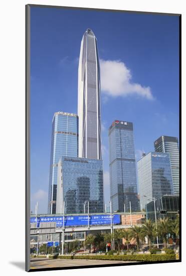 Ping An International Finance Centre, world's fourth tallest building in 2017 at 600m, Futian, Shen-Ian Trower-Mounted Photographic Print