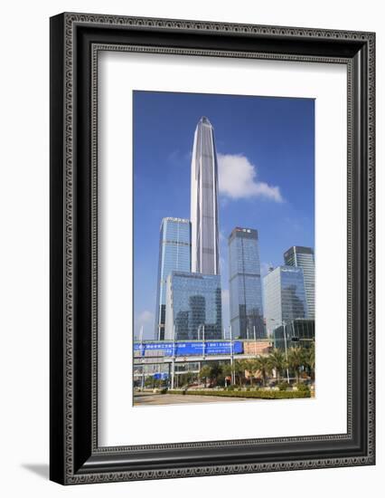 Ping An International Finance Centre, world's fourth tallest building in 2017 at 600m, Futian, Shen-Ian Trower-Framed Photographic Print