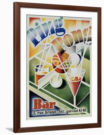 Ping Pong Bar-null-Framed Art Print