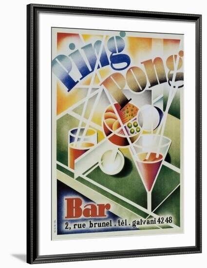 Ping Pong Bar-null-Framed Art Print
