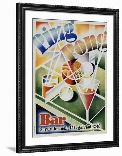 Ping Pong Bar-null-Framed Art Print