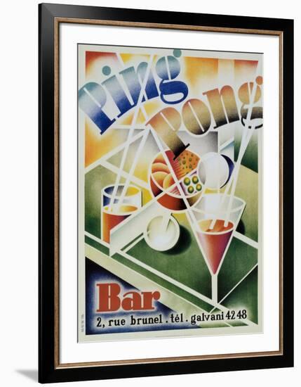 Ping Pong Bar-null-Framed Art Print