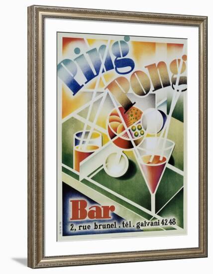 Ping Pong Bar-null-Framed Art Print