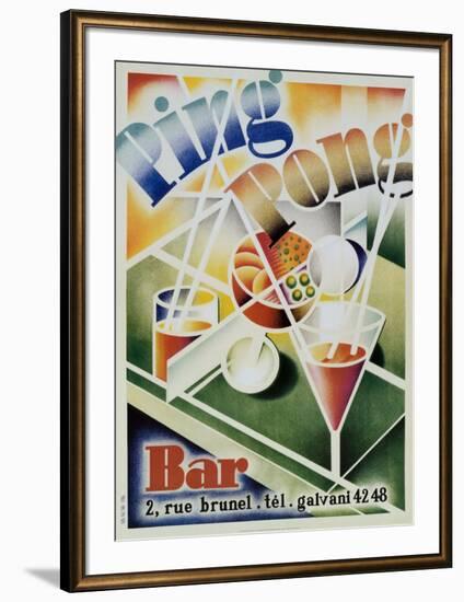 Ping Pong Bar-null-Framed Art Print