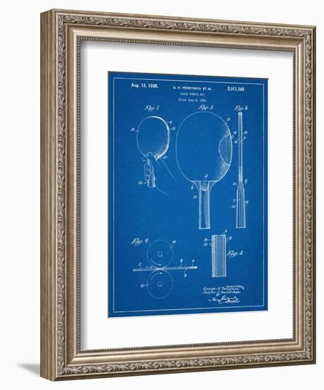 Ping Pong Paddle Patent-null-Framed Art Print