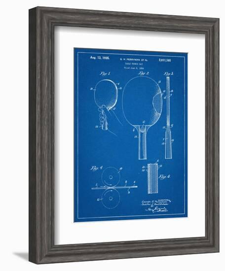 Ping Pong Paddle Patent-null-Framed Art Print