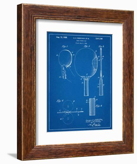 Ping Pong Paddle Patent-null-Framed Art Print