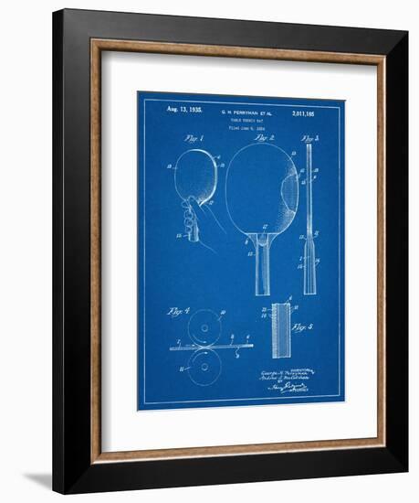 Ping Pong Paddle Patent-null-Framed Art Print