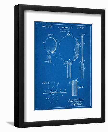 Ping Pong Paddle Patent-null-Framed Art Print