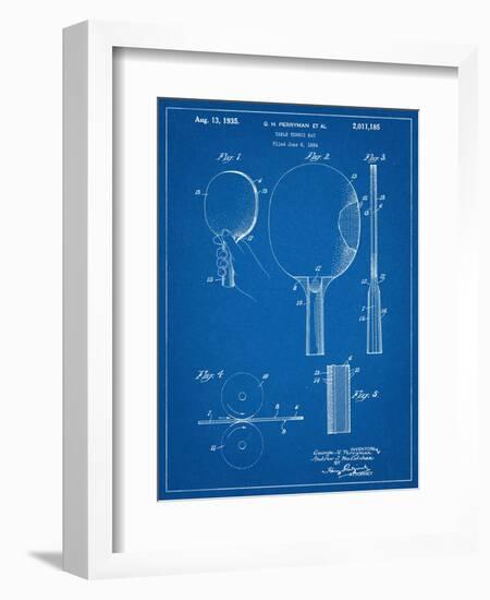 Ping Pong Paddle Patent-null-Framed Art Print