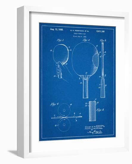 Ping Pong Paddle Patent-null-Framed Art Print