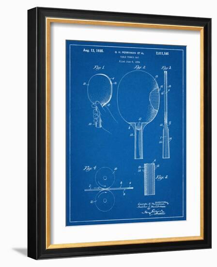 Ping Pong Paddle Patent-null-Framed Art Print