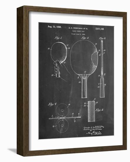 Ping Pong Paddle Patent-null-Framed Art Print