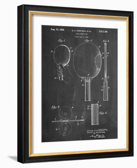 Ping Pong Paddle Patent-null-Framed Art Print