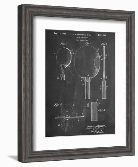 Ping Pong Paddle Patent-null-Framed Art Print