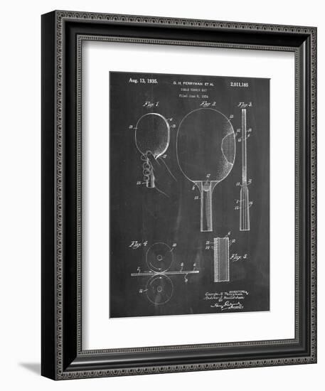 Ping Pong Paddle Patent-null-Framed Art Print