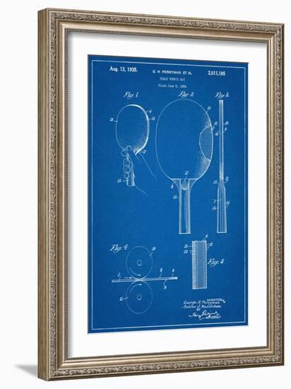 Ping Pong Paddle Patent-null-Framed Art Print