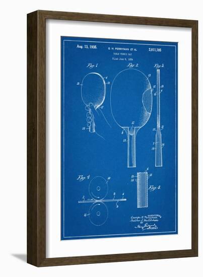 Ping Pong Paddle Patent-null-Framed Art Print