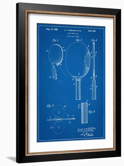 Ping Pong Paddle Patent-null-Framed Art Print