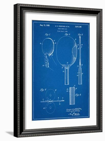 Ping Pong Paddle Patent-null-Framed Art Print