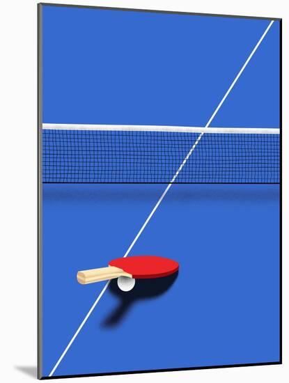 Pingpong-Robert Farkas-Mounted Art Print