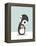 Pingu Loves Ice Cream-Volkan Dalyan-Framed Stretched Canvas