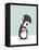 Pingu Loves Ice Cream-Volkan Dalyan-Framed Stretched Canvas