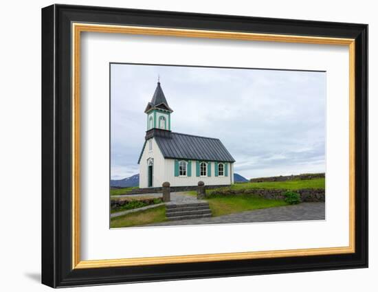 Pingvellir National Park, Church-Catharina Lux-Framed Photographic Print