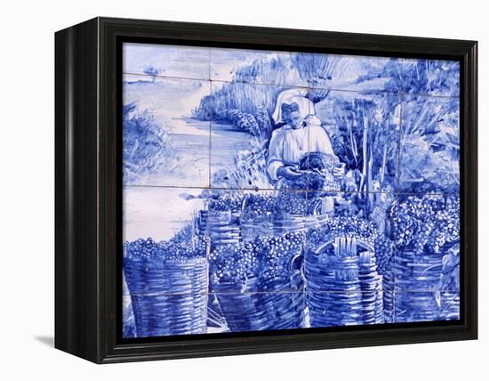 Pinhao Railway Station, Famous for Its Azulejos Tiles on Port Making, Douro Region, Portugal-R H Productions-Framed Premier Image Canvas