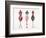 Pink 3 Dresses-Cat Coquillette-Framed Giclee Print