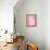 Pink Abstract Art Painting-T30Gallery-Framed Stretched Canvas displayed on a wall