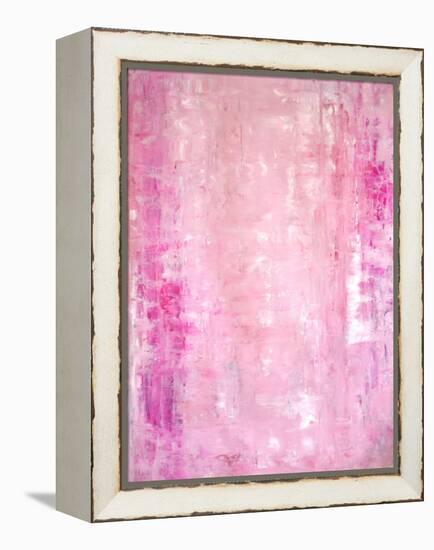 Pink Abstract Art Painting-T30Gallery-Framed Stretched Canvas