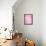 Pink Abstract Art Painting-T30Gallery-Framed Stretched Canvas displayed on a wall