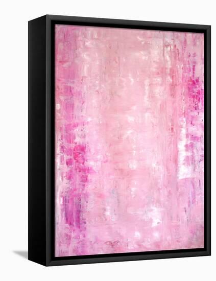 Pink Abstract Art Painting-T30Gallery-Framed Stretched Canvas