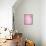 Pink Abstract Art Painting-T30Gallery-Framed Stretched Canvas displayed on a wall