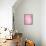 Pink Abstract Art Painting-T30Gallery-Framed Stretched Canvas displayed on a wall