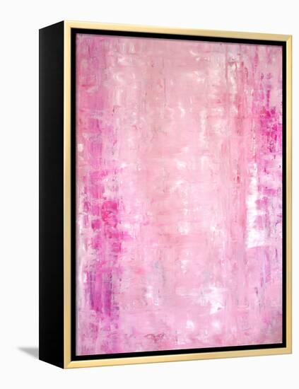 Pink Abstract Art Painting-T30Gallery-Framed Stretched Canvas