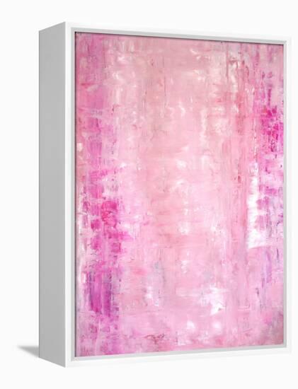 Pink Abstract Art Painting-T30Gallery-Framed Stretched Canvas