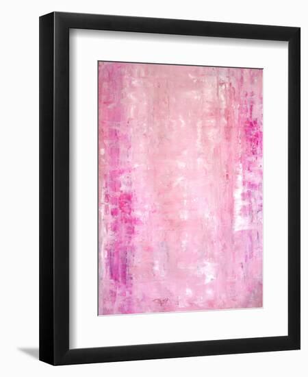 Pink Abstract Art Painting-T30Gallery-Framed Premium Giclee Print