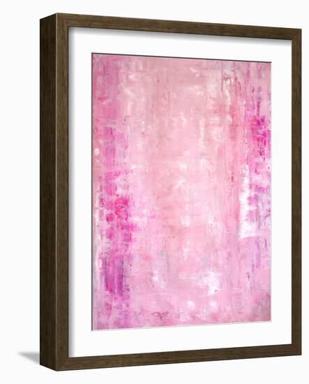 Pink Abstract Art Painting-T30Gallery-Framed Art Print