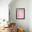 Pink Abstract Art Painting-T30Gallery-Framed Art Print displayed on a wall