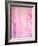 Pink Abstract Art Painting-T30Gallery-Framed Art Print