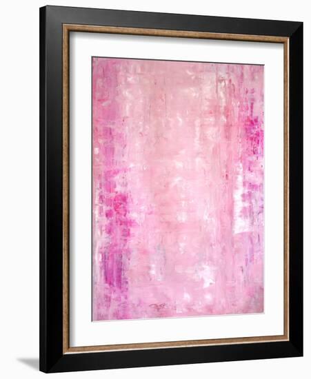 Pink Abstract Art Painting-T30Gallery-Framed Art Print