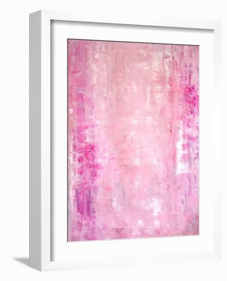 Pink Abstract Art Painting-T30Gallery-Framed Art Print